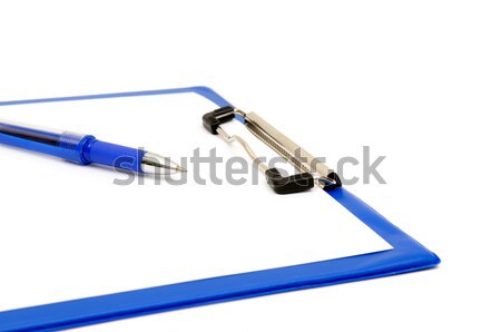 clipboard and ballpoint Stock photo © Serg64