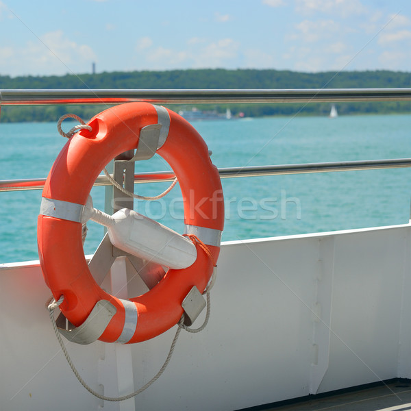 lifebuoy on a ship Stock photo © Serg64