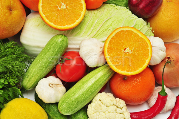 水果 蔬菜 水果 花園 橙 綠色 商業照片 © Serg64