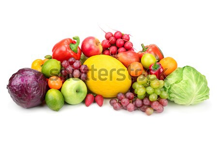 水果 蔬菜 孤立 白 食品 綠色 商業照片 © serg64