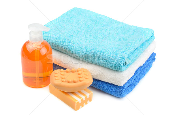 Towel, soap, shampoo Stock photo © Serg64