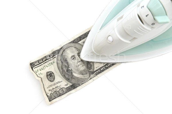 Ironing of dollars Stock photo © Serg64