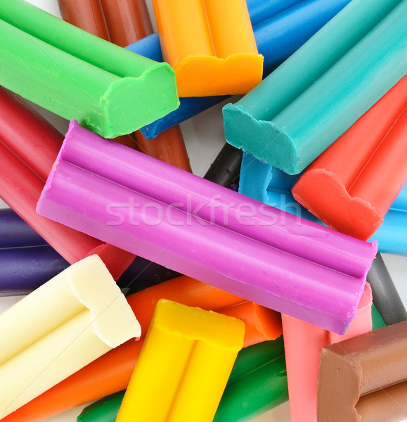 Colorful modelling clay background Stock photo © serg64