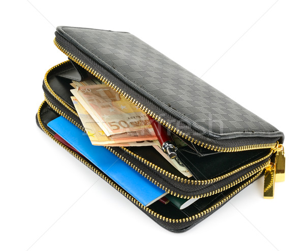 wallet with documents and money Stock photo © Serg64