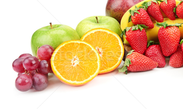 fresh fruits isolated on a white Stock photo © Serg64