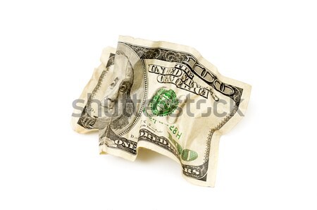crumpled american dollars Stock photo © Serg64