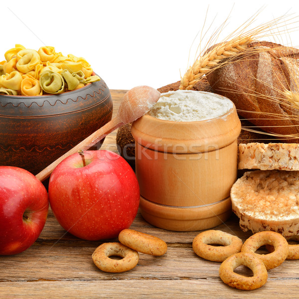 Products made of wheat on table Stock photo © Serg64