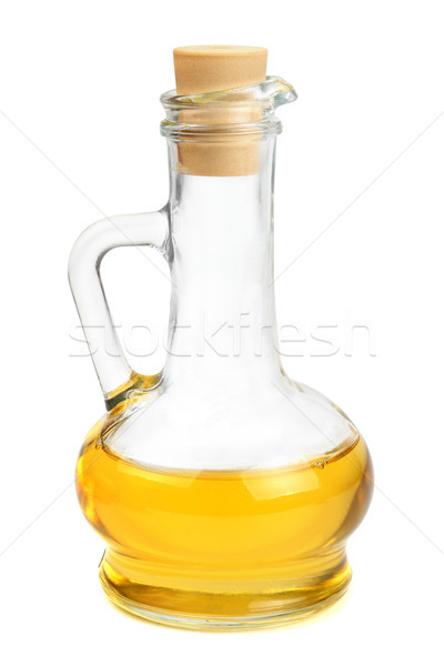 Glass carafe with vegetable oil Stock photo © serg64