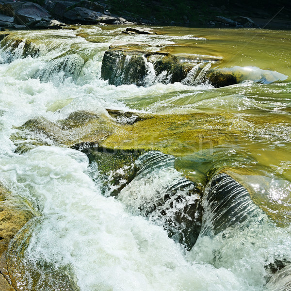 Waterfall on the mountain river Stock photo © serg64