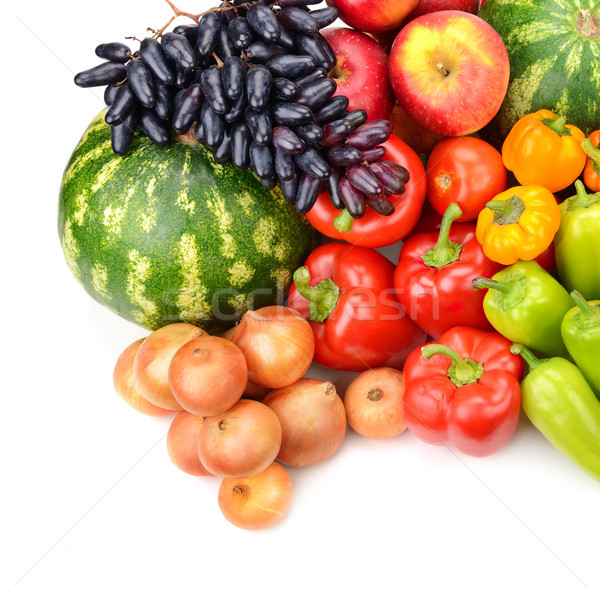 Stock photo: Collection of fruit and vegetables