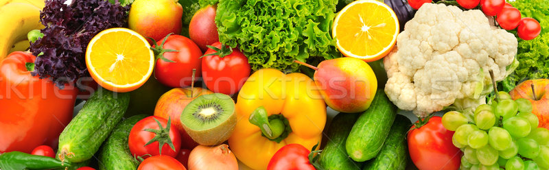 Fructe legume fruct fundal culoare struguri Imagine de stoc © Serg64