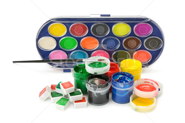 Set of paints Stock photo © Serg64