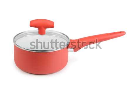 Red saucepan Stock photo © serg64