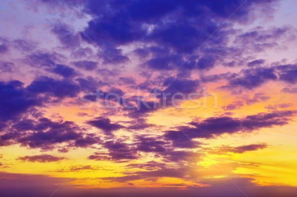 Coucher du soleil belle ciel nuages paysage été [[stock_photo]] © Serg64