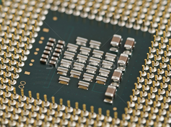 Foto stock: Computador · cpu · macro · tecnologia · fundo