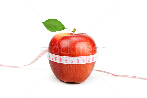red apple and measure tape Stock photo © serg64