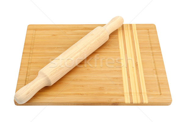 breadboard and rolling pin Stock photo © Serg64