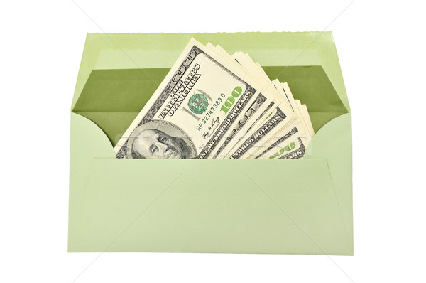 Stock photo: dollars in envelope
