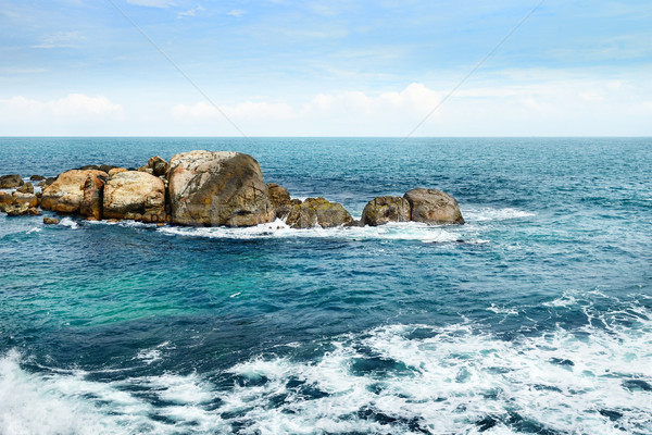 large rock in the ocean Stock photo © serg64