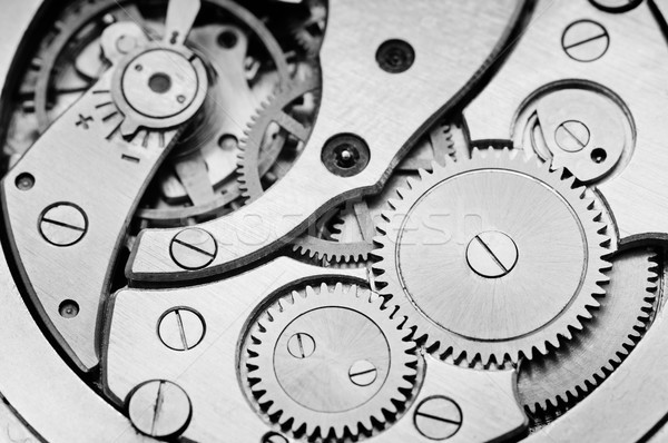 Clock industria tempo industriali retro macchina Foto d'archivio © serg64
