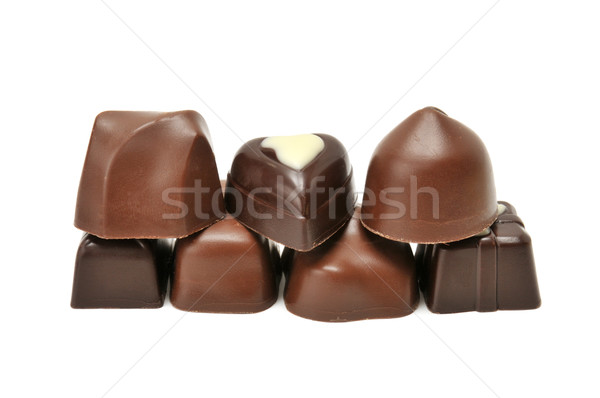 Stock fotó: Izolált · fehér · étel · tömeg · születésnap · csokoládé