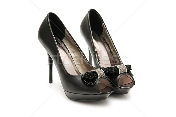 Foto stock: Zapatos · aislado · blanco · mujer · mujeres · belleza