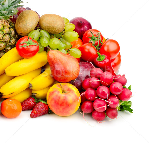 Collection juicy fruits and vegetables Stock photo © serg64