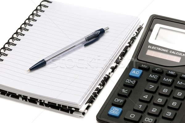Notebook and calculator Stock photo © Serg64