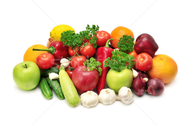果物 野菜 孤立した 白 フルーツ 緑 ストックフォト © Serg64