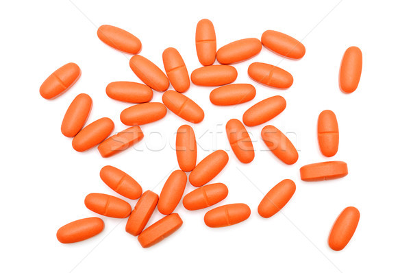 Pillen isoliert weiß medizinischen Gruppe helfen Stock foto © serg64