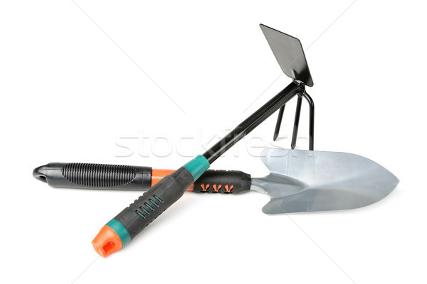 Small shovel and weeder to work in the garden  Stock photo © serg64
