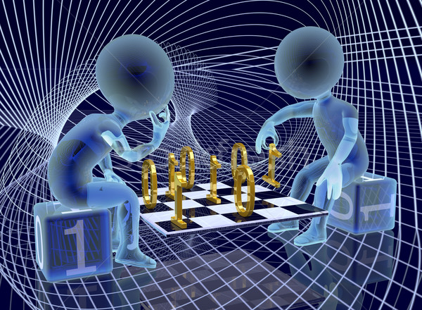 Digitale gioco cyberspazio due abstract Foto d'archivio © serge001