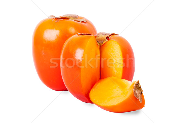 Alb frunze portocaliu desert dulce Imagine de stoc © serpla