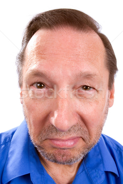 Zarozumiały starszy dorosły człowiek wygląd postawa Zdjęcia stock © sframe