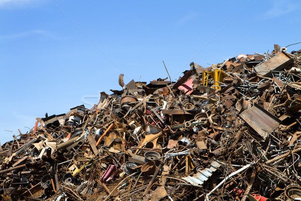 Reciclagem metal pronto para baixo Foto stock © sframe