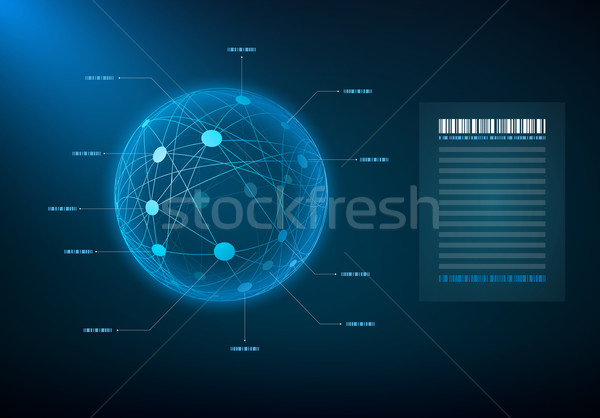 Сток-фото: связи · дизайна · сфере · линия · Элементы