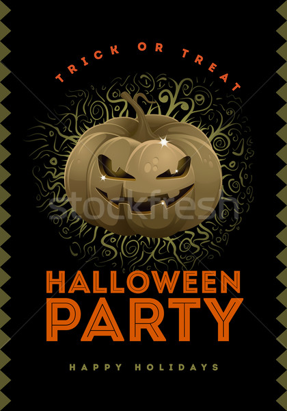 Halloween Party Poster Stock photo © sgursozlu