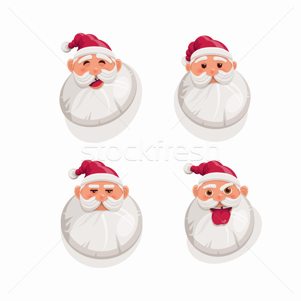 Cartoon Santa Claus Portrait Stock photo © sgursozlu