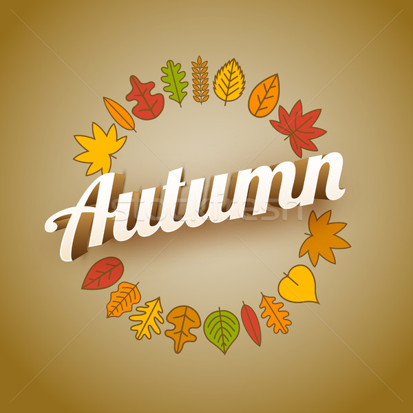 Stock photo: Vector Autumn Design