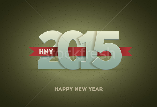 2015 happy new year vecteur carte de vœux heureux [[stock_photo]] © sgursozlu