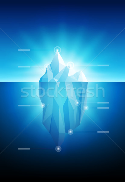 Iceberg infographic Stock photo © sgursozlu