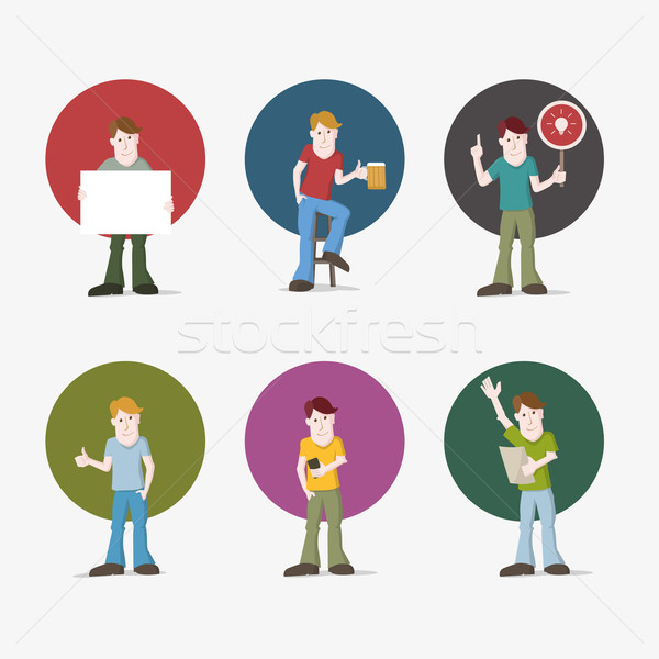 Young Man Collection  Stock photo © sgursozlu