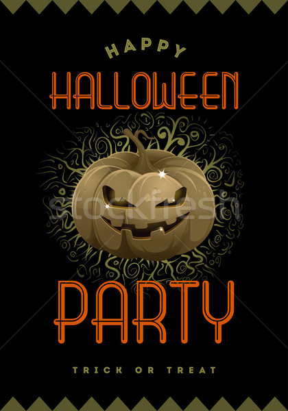 Halloween Party Poster Stock photo © sgursozlu