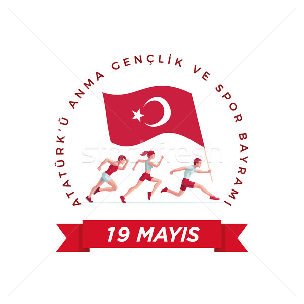 19 mayis Ataturk'u Anma Genclik ve Spor Bayrami Stock photo © sgursozlu