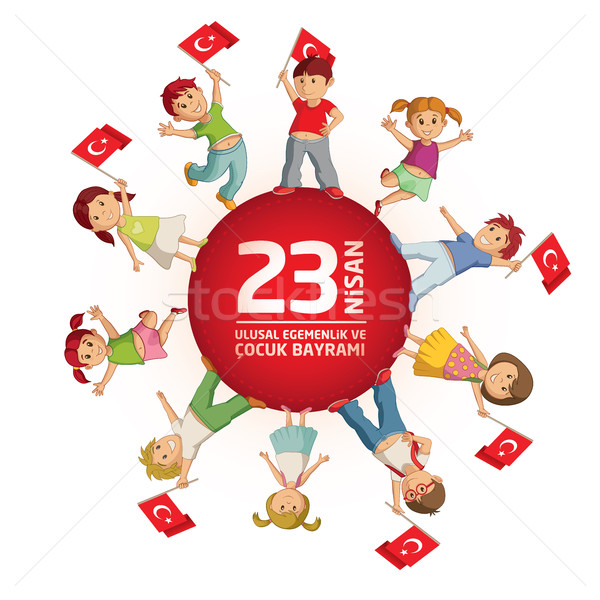 April 23 Turkish National Sovereignty and Childrens Day Stock photo © sgursozlu
