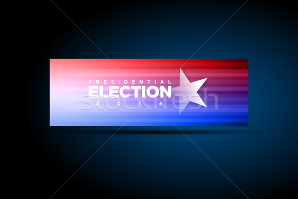 大統領の 選挙 バナー ベクトル 抽象的な デザイン ストックフォト © sgursozlu