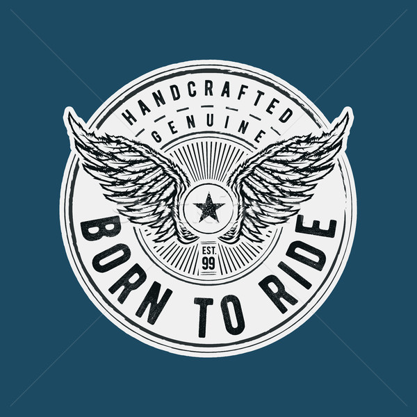 Born to Ride typographic Stock photo © sgursozlu