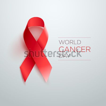 World Cancer Day Ribbon Stock photo © sgursozlu