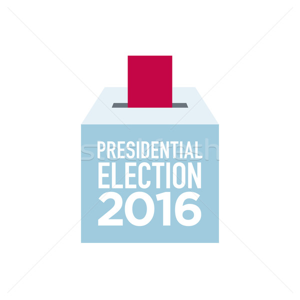 Oylama kutu Amerika Birleşik Devletleri mavi beyaz oy Stok fotoğraf © sgursozlu