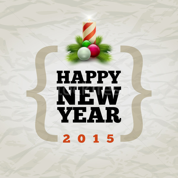 Happy new year 2015 vecteur modernes modèle de conception [[stock_photo]] © sgursozlu